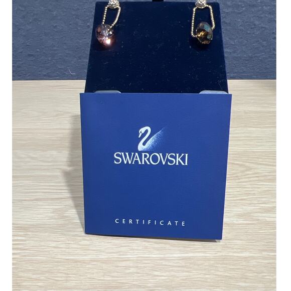 Swarovski Butterfly Rhinestone Dangle/Drop Fashion Earrings Rare Piercing - Picture 4 of 6